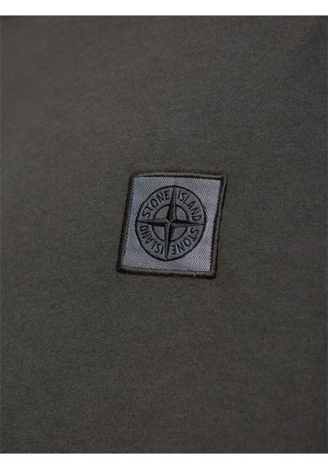 t-shirt combed organic cotton jersey uomo grigio piombo STONE ISLAND | K2S15 2100025 S0115V0062
